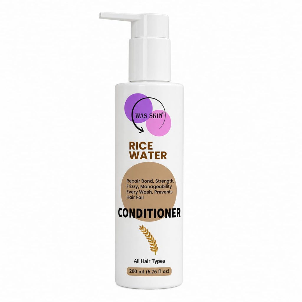 WAS SKIN 7 in 1 Repair Conditioner, Nourishing, Repairing, Smoothening, All Hair Types, 200ml (Rice Water Conditioner)