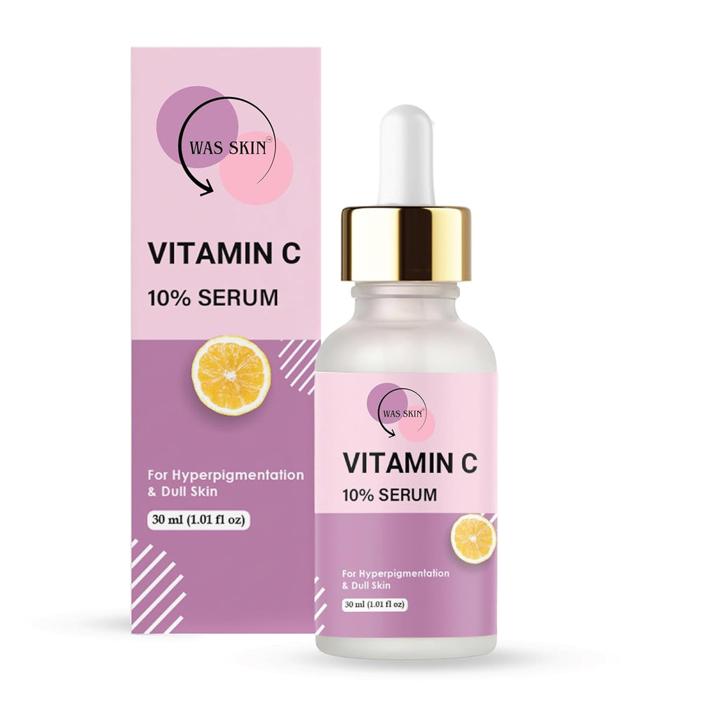WAS SKIN Vitamin C 10% Serum for Skin Brightening, 30 ml