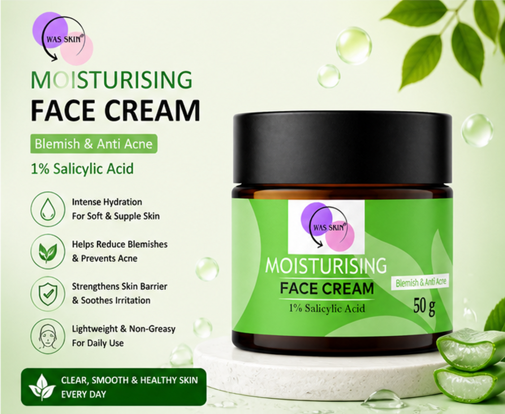 WAS SKIN Face Cream, Rapid Wrinkle Repair, Anti Ageing, Darkspots Corrector 50 g (Moisturising Face Cream)