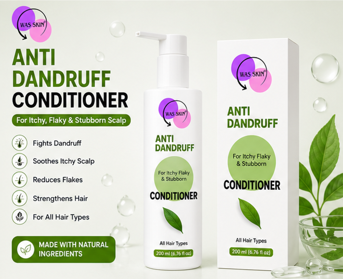 WAS SKIN 7 in 1 Repair Conditioner, Nourishing, Repairing, Smoothening, All Hair Types, 200ml (Anti Dandruff Conditioner)
